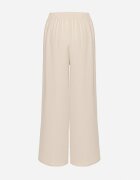j&x Pantaloni largi bej deschis din bumbac decorați cu legătură Rosadira