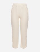 j&x Pantaloni largi bej din bumbac și cu talie înaltă Naitte