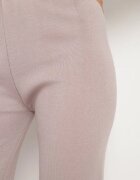 j&x Pantaloni largi mov deschis cu talie înaltă și bandă elastică în talie decorate cu strasuri Saviane