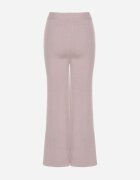 j&x Pantaloni largi mov deschis cu talie înaltă și bandă elastică în talie decorate cu strasuri Saviane