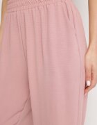 j&x Pantaloni Largi Roz din Bumbac și Talie Înaltă Neorenna