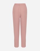 j&x Pantaloni Largi Roz din Bumbac și Talie Înaltă Neorenna