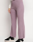 j&x Pantaloni Mov cu craci largi striați Romese