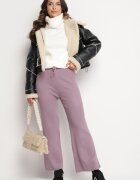 j&x Pantaloni Mov cu craci largi striați Romese