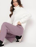j&x Pantaloni Mov cu craci largi striați Romese