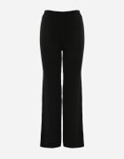 j&x Pantaloni negri căptușiți din tricot cu croi larg Miorea