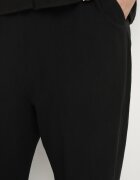 j&x Pantaloni Negri Clasici din bumbac cu elastic în talie Olozi