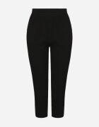 j&x Pantaloni Negri Clasici din bumbac cu elastic în talie Olozi