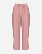 j&x Pantaloni roz din Bumbac și Legătură Maiovelle
