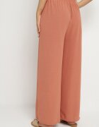 j&x Pantaloni Roz Largi cu Elastic în Talie Sliverta