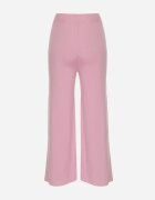 j&x Pantaloni Roz Largi cu talie înaltă și elastic în talie Decorați cu Zirconii Saviane