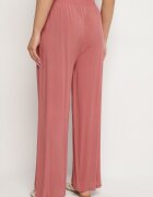j&x Pantaloni Roz Viscoză Largi Cu Talie Înaltă Nairolla