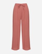j&x Pantaloni Roz Viscoză Largi Cu Talie Înaltă Nairolla