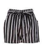 j&x Pantaloni scurți Alb-negru Pereilodia