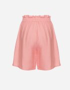 j&x Pantaloni scurți din viscoză roz cu talie înaltă și curea Lumovelle