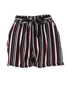 j&x Pantaloni scurți Negru-Roșu Pereilodia