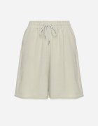 j&x Pantaloni scurți verde deschis din bumbac cu talie înaltă și cu șnur Talonessa