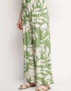j&x Pantaloni Verde închis de Vâscoză cu croială largă cu talie înaltă cu imprimeu floral Neorilia