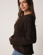 j&x Pulover ajurat cu lână și bumbac decorat cu împletituri Sanani Maro
