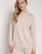 j&x Pulover Bej Casual cu Lână și Bumbac Nedalla