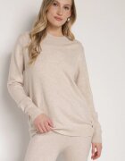 j&x Pulover Bej Casual cu Lână și Bumbac Nedalla