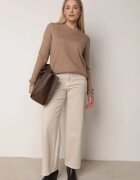 j&x Pulover Bej închis Casual din Lână și Bumbac Nedalla