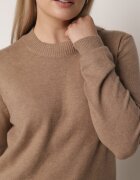 j&x Pulover Bej închis Casual din Lână și Bumbac Nedalla