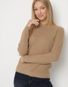 j&x Pulover Bej închis cu Lână în Stil Clasic Firrive