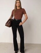 j&x Pulover Bluză din vâscoză cu mânecă scurtă și model cu inimi Nasea Maro