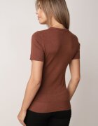 j&x Pulover Bluză din vâscoză cu mânecă scurtă și model cu inimi Nasea Maro