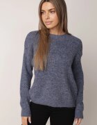 j&x Pulover Clasic Casual din lână Banfa Bleumarin