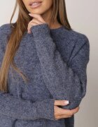 j&x Pulover Clasic Casual din lână Banfa Bleumarin