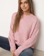 j&x Pulover Clasic Casual din lână Banfa Roz