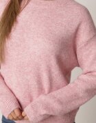 j&x Pulover Clasic Casual din lână Banfa Roz