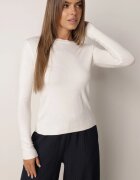 j&x Pulover clasic cu bumbac Ilves Alb