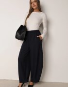 j&x Pulover clasic cu bumbac Ilves Alb