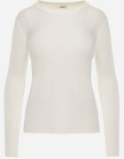 j&x Pulover clasic cu bumbac Ilves Alb