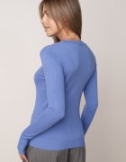 j&x Pulover clasic cu bumbac Ilves Albastru