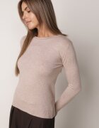 j&x Pulover clasic cu bumbac Ilves Bej închis
