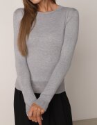 j&x Pulover clasic cu bumbac Ilves Gri