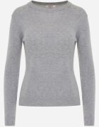 j&x Pulover clasic cu bumbac Ilves Gri
