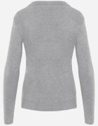 j&x Pulover clasic cu bumbac Ilves Gri