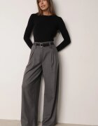 j&x Pulover clasic cu bumbac Ilves Negru