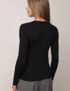 j&x Pulover clasic cu bumbac Ilves Negru
