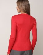 j&x Pulover clasic cu bumbac Ilves Roșu