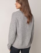 j&x Pulover clasic cu guler polo din tricot moale cu lână Montis Gri