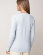 j&x Pulover clasic cu lână și decolteu triunghiular Jiliava Albastru