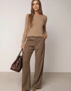 j&x Pulover clasic cu lână și decolteu triunghiular Jiliava Bej închis