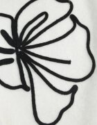 j&x Pulover clasic din lână decorat cu aplicație florală Newlona Bej deschis