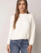 j&x Pulover clasic din șenil pentru iarnă cu lână Navielle Bej deschis